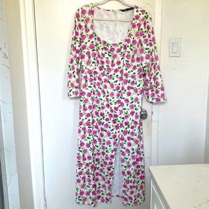 Pin floral long sleeve Zara dress XL
